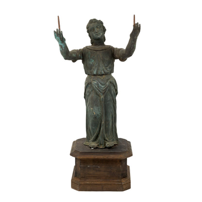 Antique French Saint Statue