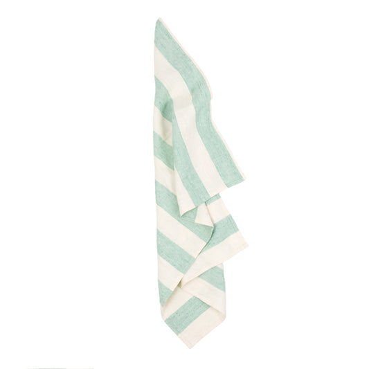 Euro Stripe Hand Towels s/2 Mint