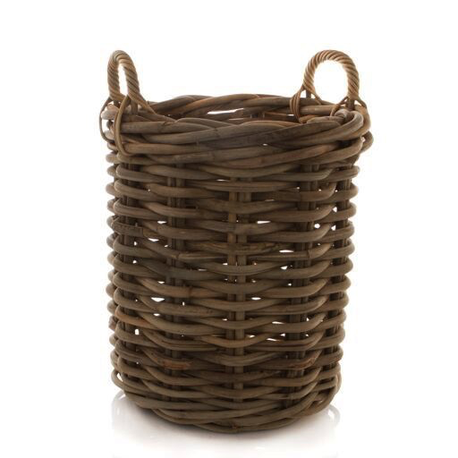 Wood Basket Round, Medium