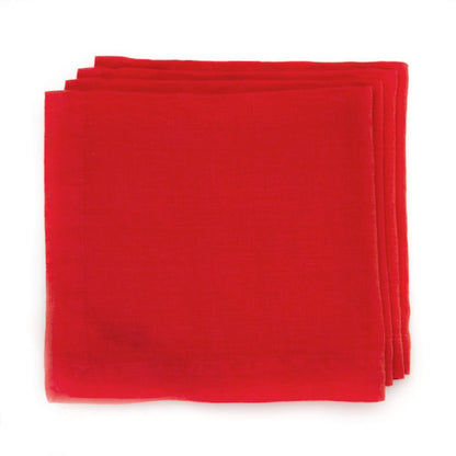 HG International Orange Hand-dyed Linen Napkin, 22"