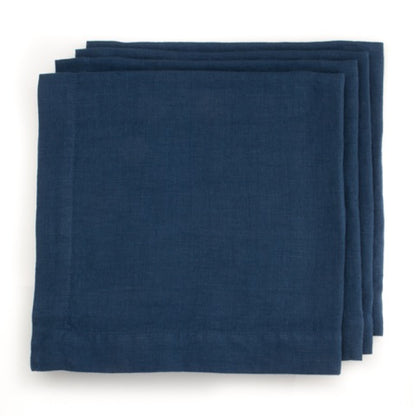 HG Indigo Hand-dyed Linen Napkin, 22"