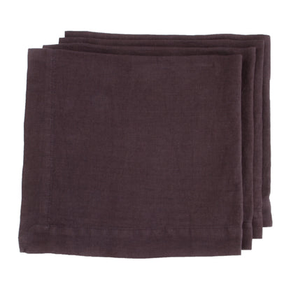 HG Smoked Hand-dyed Linen Napkin, 22"