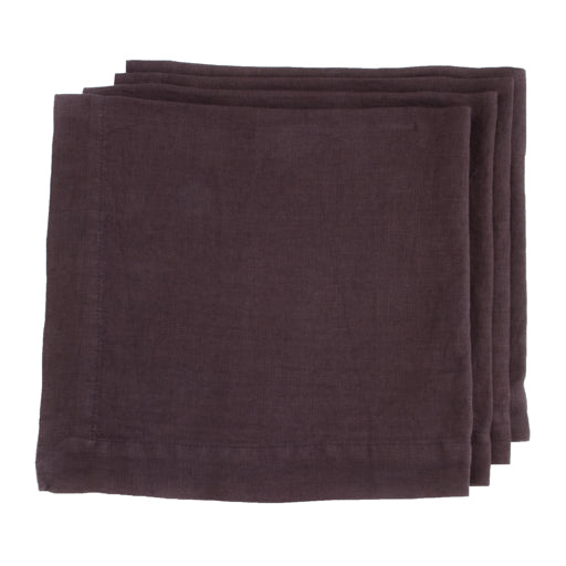 HG Smoked Hand-dyed Linen Napkin, 22"