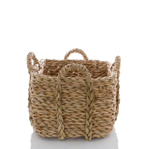 Small Rush Laundry Basket