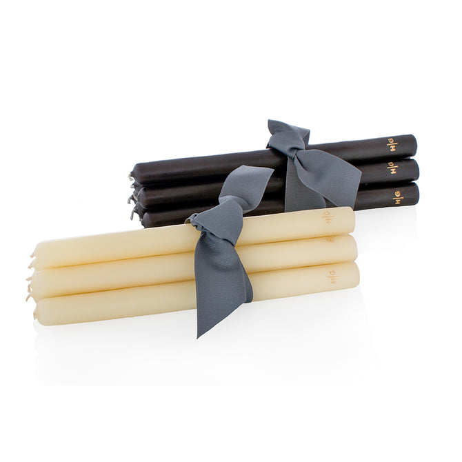 Black Tapers, Set of 6