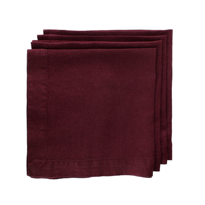 HG Barnwood Red Hand-dyed Linen, 22"