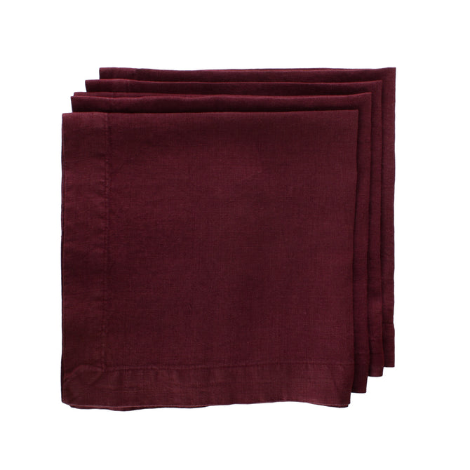 HG Barnwood Red Hand-dyed Linen, 22"