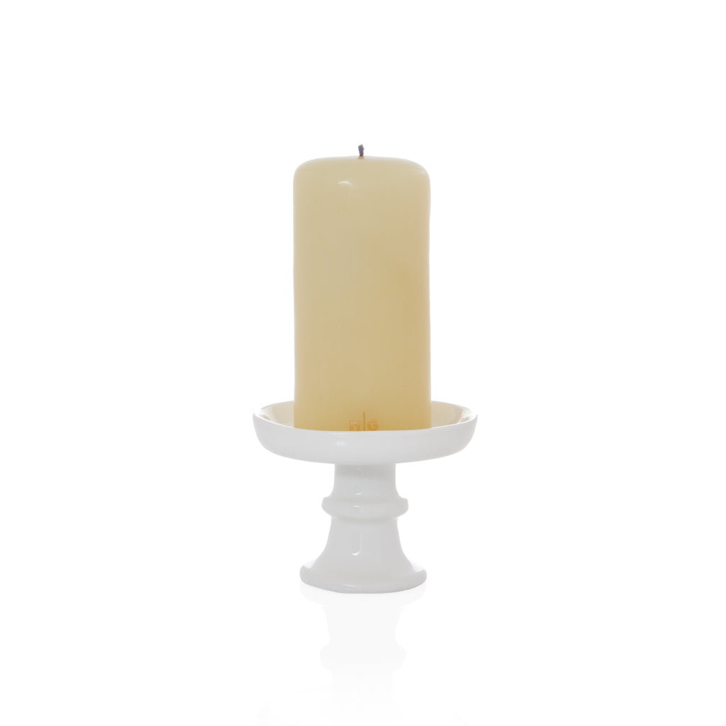 HG Ceramic Candle Stand - Medium White