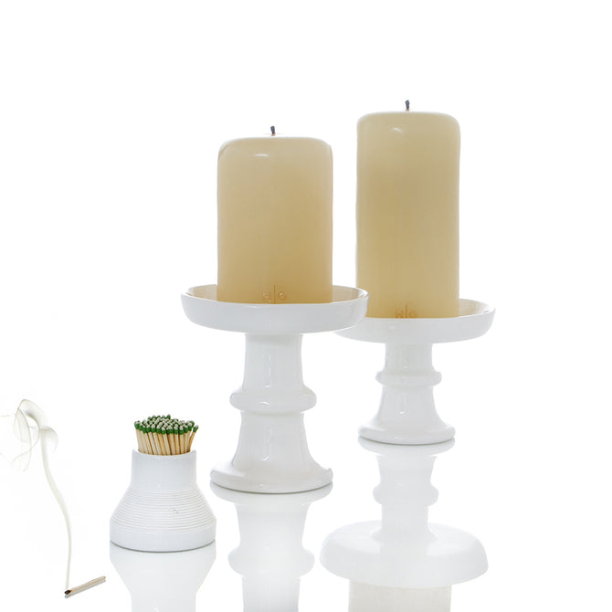 HG Ceramic Candle Stand - Large, White
