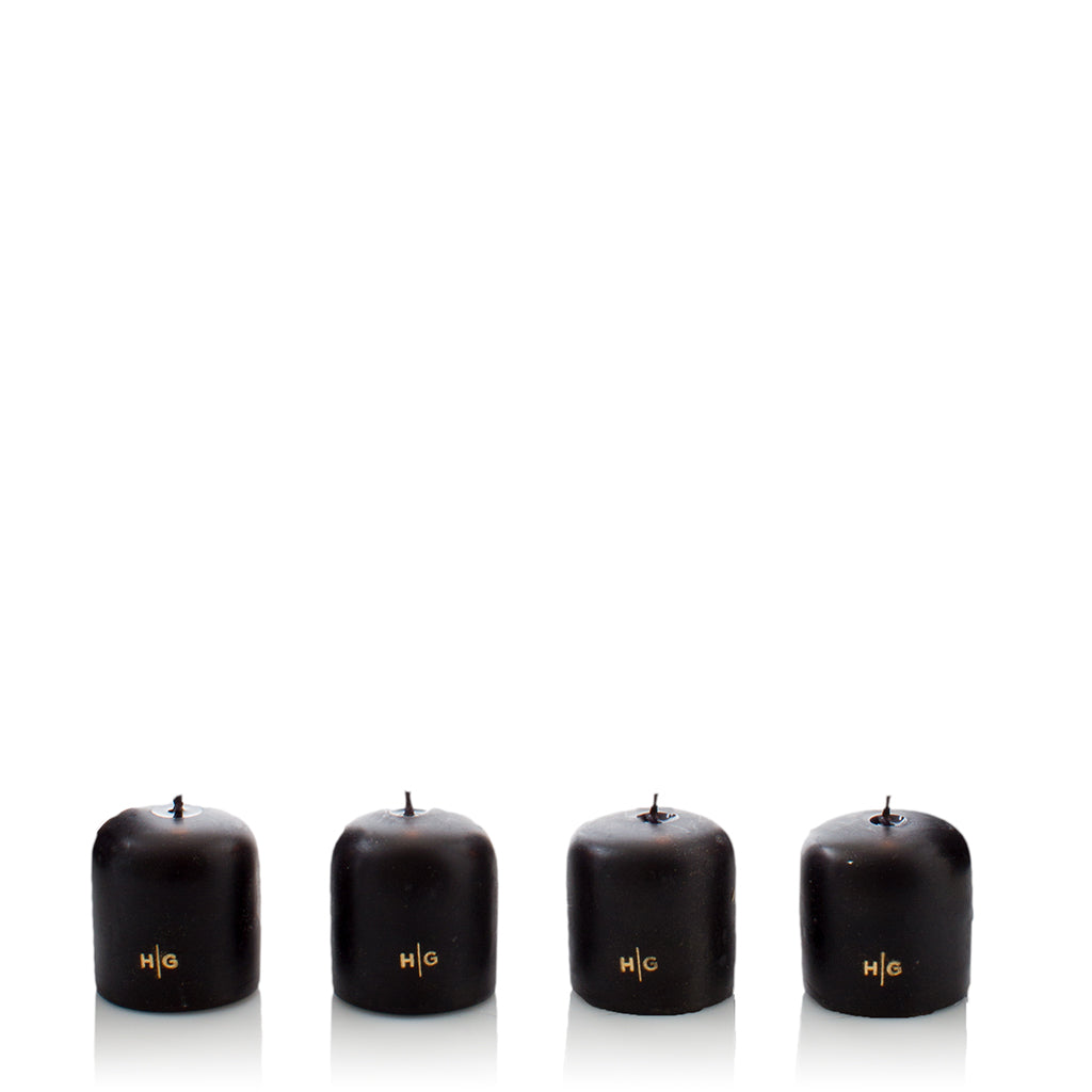 Black Votives, Set of 4