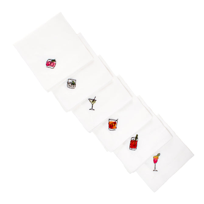 Cocktail Icon Napkins Set of 6